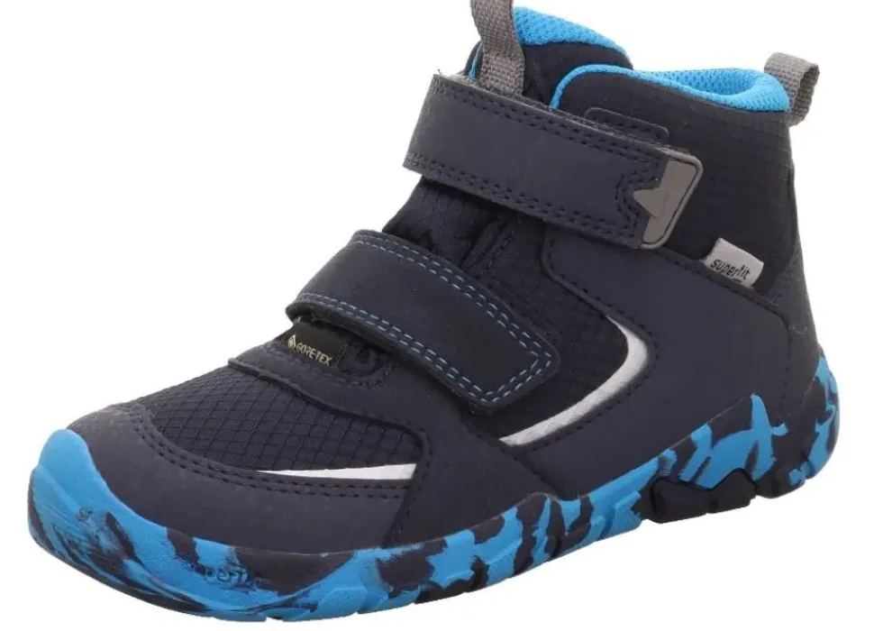 superfit Kinder Winterschuh TRACE Fleecefutter GORETEX Klettverschluss BLAU/TÜRKIS 1-006033-8000