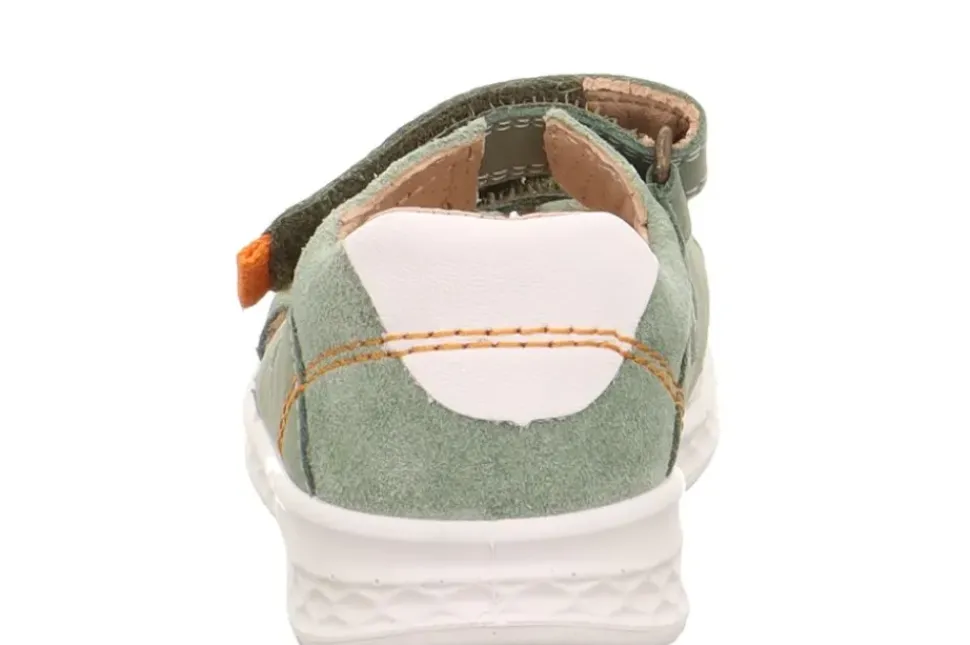 superfit LAGOON Sandale mit Klettverschluss hellgrün/orange S13 1-000510-7500