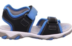 superfit MIKE3.0 SCHWARZ/BLAU Sandale Leder 0-609466-0000