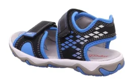 superfit MIKE3.0 SCHWARZ/BLAU Sandale Leder 0-609466-0000