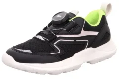 superfit RUSH SCHWARZ/WEISS Kinder Halbschuh Sneaker 1-000210-0000