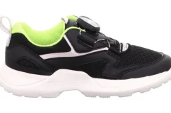 superfit RUSH SCHWARZ/WEISS Kinder Halbschuh Sneaker 1-000210-0000
