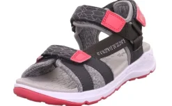 superfit Sandale CRISS CROSS grau pink Trekking 1-000580-2000