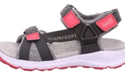 superfit Sandale CRISS CROSS grau pink Trekking 1-000580-2000