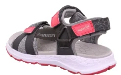superfit Sandale CRISS CROSS grau pink Trekking 1-000580-2000