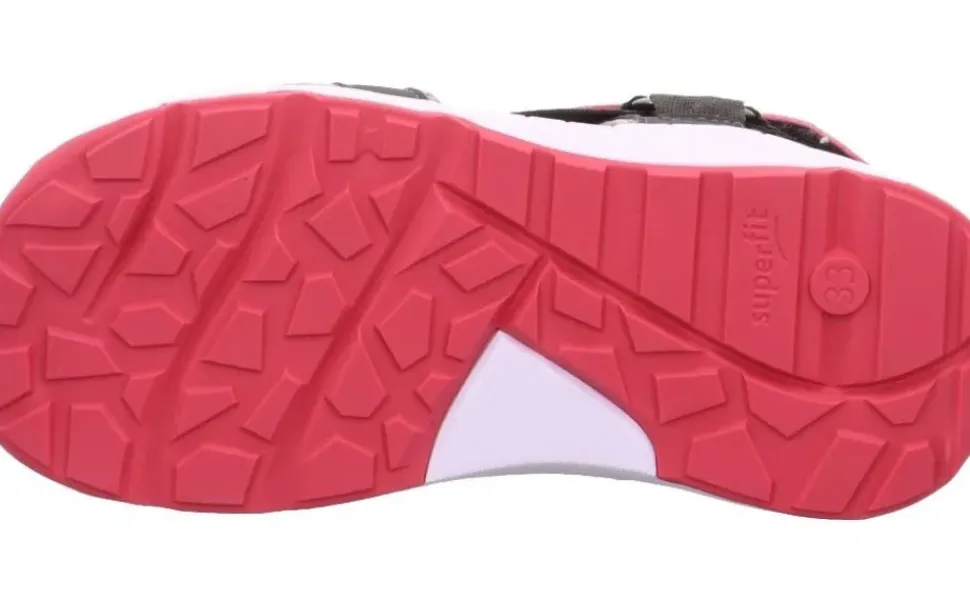 superfit Sandale CRISS CROSS grau pink Trekking 1-000580-2000