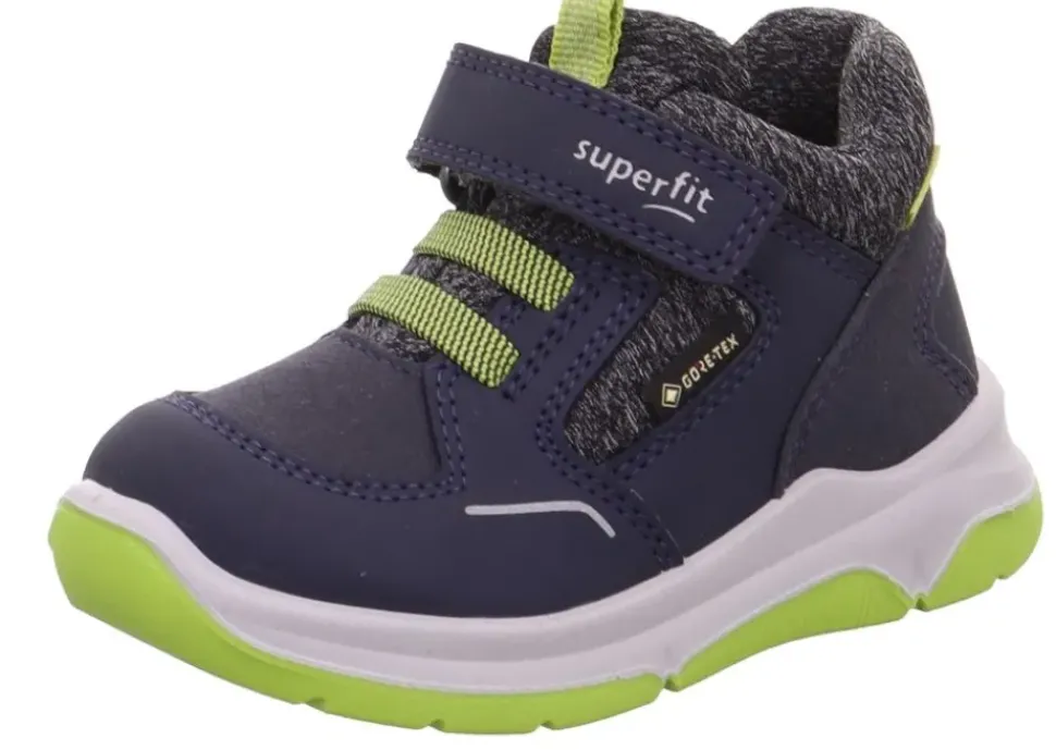 superfit Sneaker low mit Klettverschluss COOPER Blau/Hellgrün S23 1-006402-8000