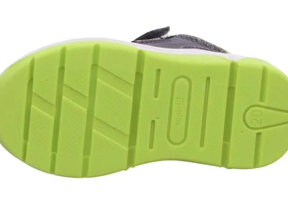 superfit Sneaker low mit Klettverschluss COOPER Blau/Hellgrün S23 1-006402-8000