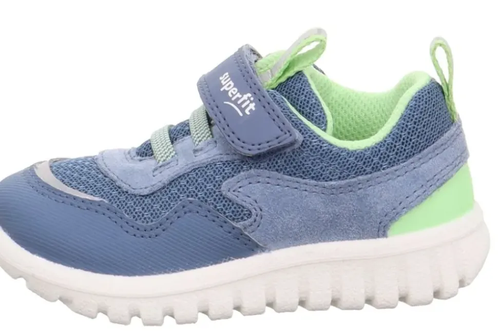 superfitSPORT7 MINI - Blau/Hellgrün Sneaker low mit Klettverschluss S13 1-006204-8000