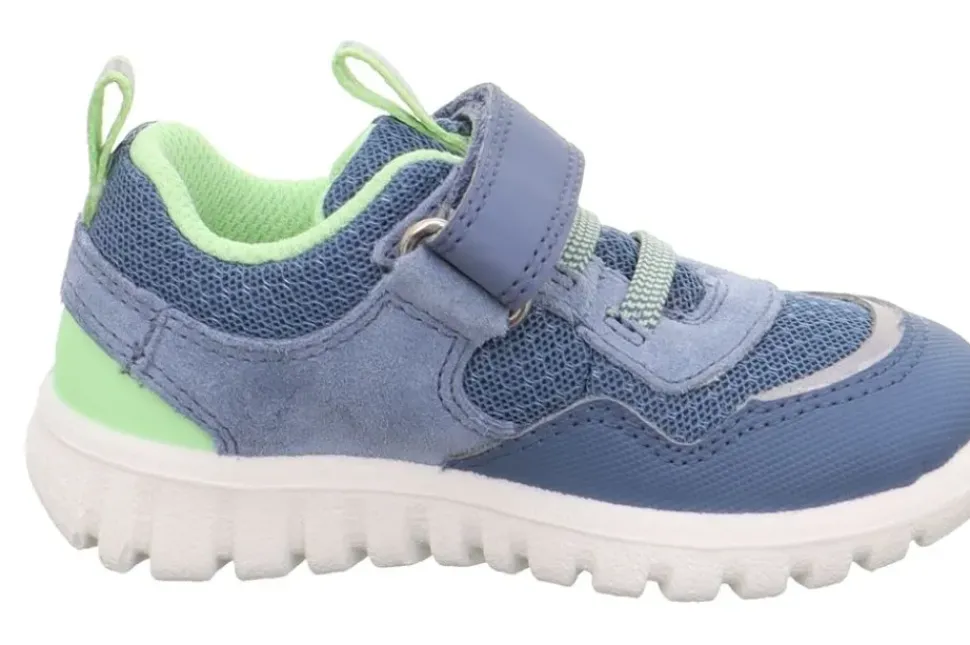superfitSPORT7 MINI - Blau/Hellgrün Sneaker low mit Klettverschluss S13 1-006204-8000
