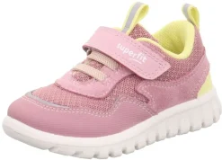 superfit SPORT7 MINI - Rosa/Gelb Sneaker low mit Klettverschluss S13 1-006204-5500