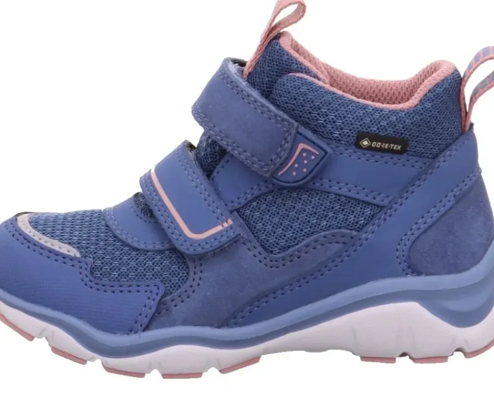 superfit SPORT5 Sneaker wasserdich GoreTex Lauflerner Blau Pink1-000246-8050