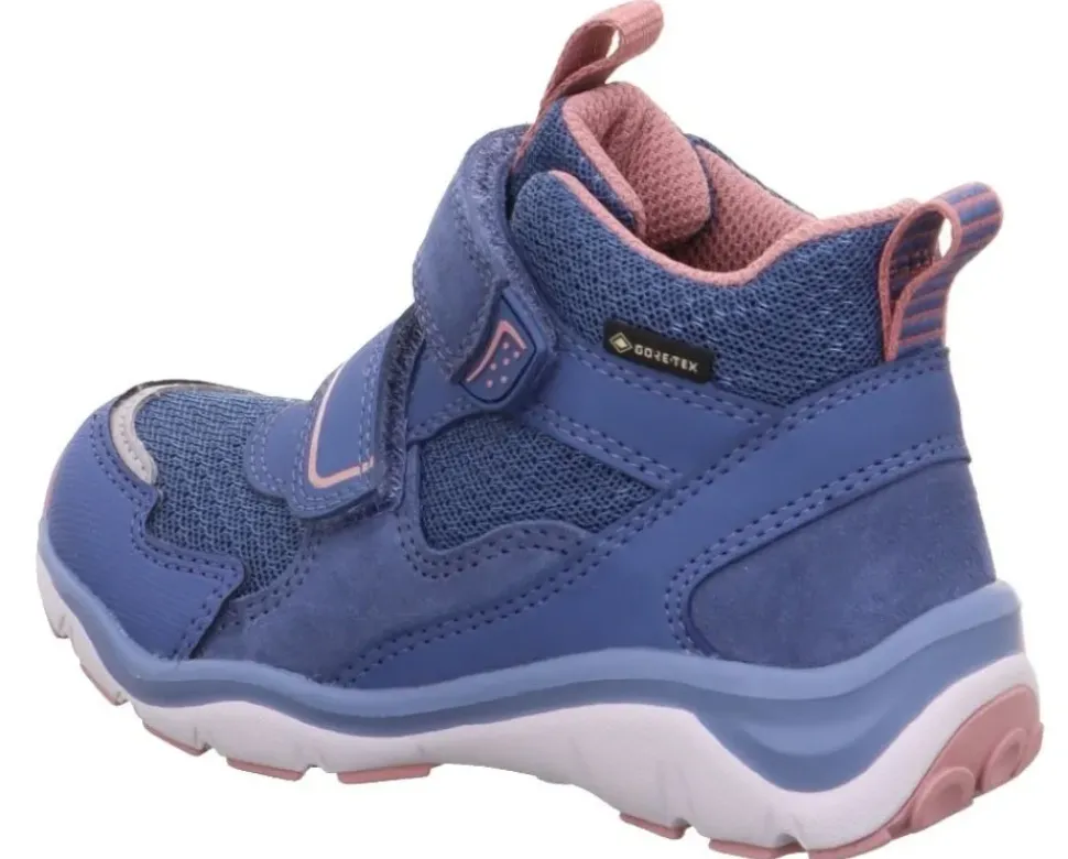 superfit SPORT5 Sneaker wasserdich GoreTex Lauflerner Blau Pink1-000246-8050