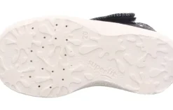 superfit SPOTTY - Dunkelblau/Silber Hausschuh mit Klettverschluss Punkte S13 1-009248-8020
