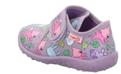 super fit SPOTTY - Lila/Mehrfarbig Hausschuh mit Klettverschluss S23 1-009246-8510