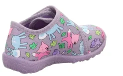 super fit SPOTTY - Lila/Mehrfarbig Hausschuh mit Klettverschluss S23 1-009246-8510