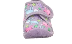 super fit SPOTTY - Lila/Mehrfarbig Hausschuh mit Klettverschluss S23 1-009246-8510