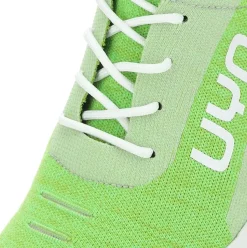 UYN LADY AIR DUAL XC Damen Sneaker Merinowolle grün, pink S13 Y100161