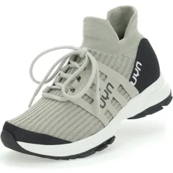 UYN SX4 Wanderschuh Damen Sneaker Strumpfschuh Yak- Wolle grün, grau S22 Y100159-93